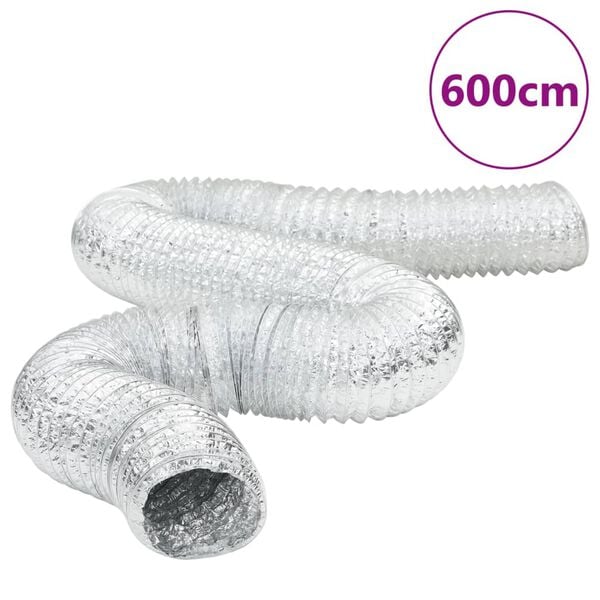 vidaXL Ventilation Duct Aluminium 6 m &Oslash;20 cm