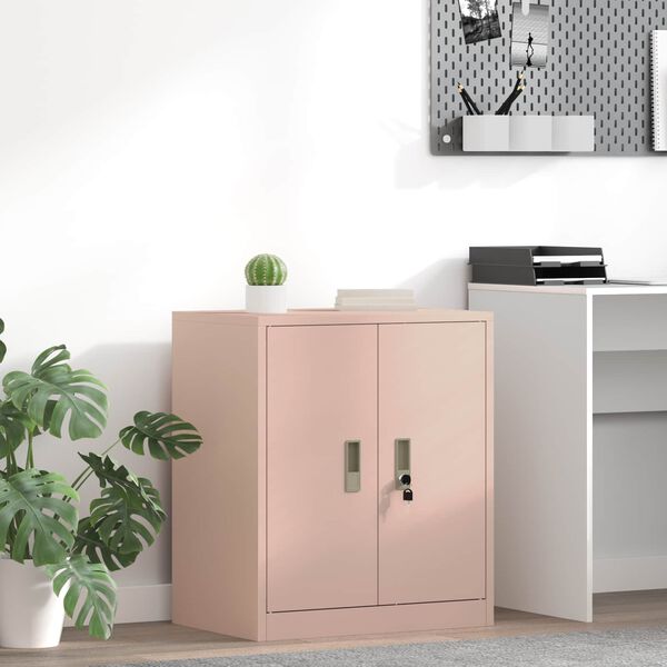 vidaXL Storage Cabinet Pink 60 x 40 x 70 cm Cold-Rolled Steel