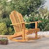 vidaXL Garden Adirondack Rocking Chair 79x100x103 cm Solid Wood Teak