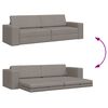 vidaXL Sofa Bed Taupe 245 x 78 x 77 cm Velvet