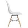 vidaXL Dining Chairs 2 pcs White PP
