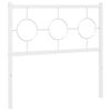 vidaXL Metal Headboard White 90 cm