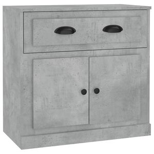 vidaXL Sideboard Concrete Grey 70x35.5x67.5 cm Engineered Wood