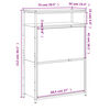 vidaXL Shoe Cabinet Smoked Oak 75x34x112 Engineered Wood