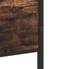 vidaXL Metal Bed Frame without Mattress Smoked Oak 137x190 cm