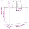 vidaXL Paper Bags 50 pcs with Handles Pink 32x17x25 cm
