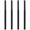 vidaXL Telescopic Table Legs 4 pcs Black 710 mm-1100 mm