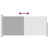 vidaXL Retractable Side Awning 140 x 300 cm Grey