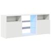 vidaXL TV Cabinet with LED Lights White 120x30x50 cm