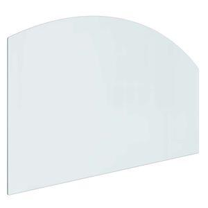 vidaXL Fireplace Glass Plate Transparent 100 x 60 cm Glass