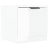 vidaXL Bedside Cabinets 2 pcs High Gloss White 40x39x40 cm