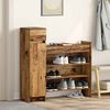 vidaXL Shoe Cabinet Old Wood 100.5 x 28 x 100 cm Engineered Wood