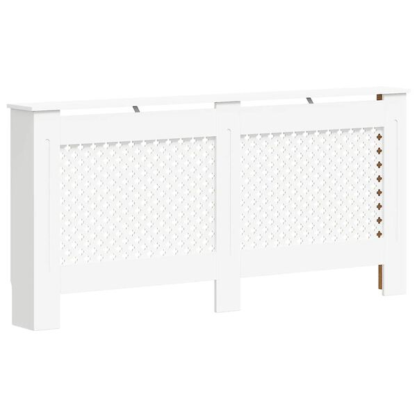 vidaXL Radiator Cover White 172x19x81.5 cm MDF