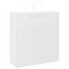 vidaXL Paper Bags 50 pcs with Handles White 45x17x48 cm