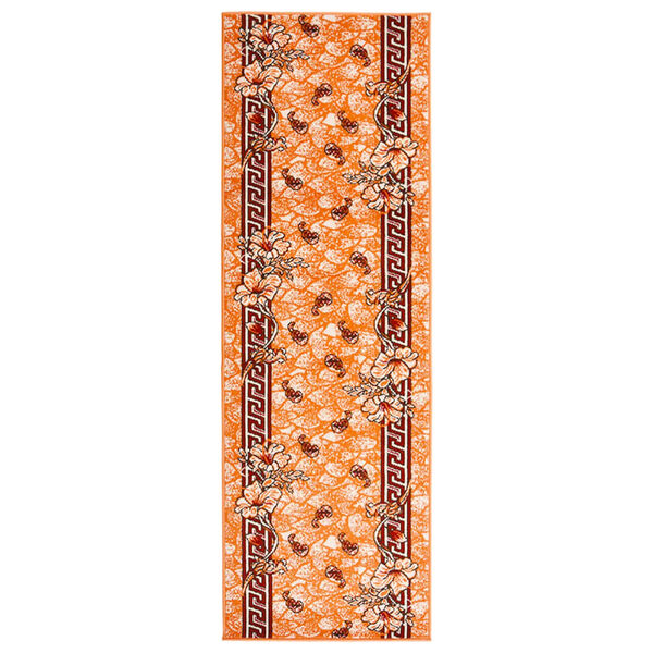 vidaXL Runner Rug BCF Terracotta 100x400 cm