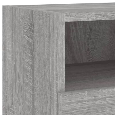 vidaXL 5 Piece TV Wall Cabinets Grey Sonoma Engineered Wood