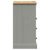 vidaXL Chest of Drawers VIGO Grey 80x40x76 cm Solid Wood Pine