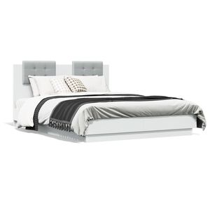 vidaXL Bed Frame without Mattress White 120x190 cm Small Double