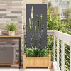 vidaXL Garden Privacy Screen Anthracite 50 x 140 cm Cold-rolled steel
