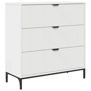 vidaXL Sideboard with Drawer White 79.5 x 33 x 82 cm Engineered Wood