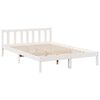vidaXL Extra Long Bed Frame without Mattress White 160x210 cm Solid Wood Pine