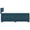 vidaXL Box Spring Bed with Mattress Dark Blue 100x200 cm Velvet