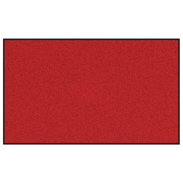 vidaXL Doormat Red and Black 90 x 150 cm 100% Polyamide