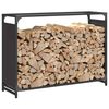 vidaXL Firewood Rack Black 90x28x65 cm Cold-rolled steel
