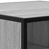 vidaXL Coffee Table Grey Sonoma 60.5x60.5x30 cm Engineered Wood and Metal
