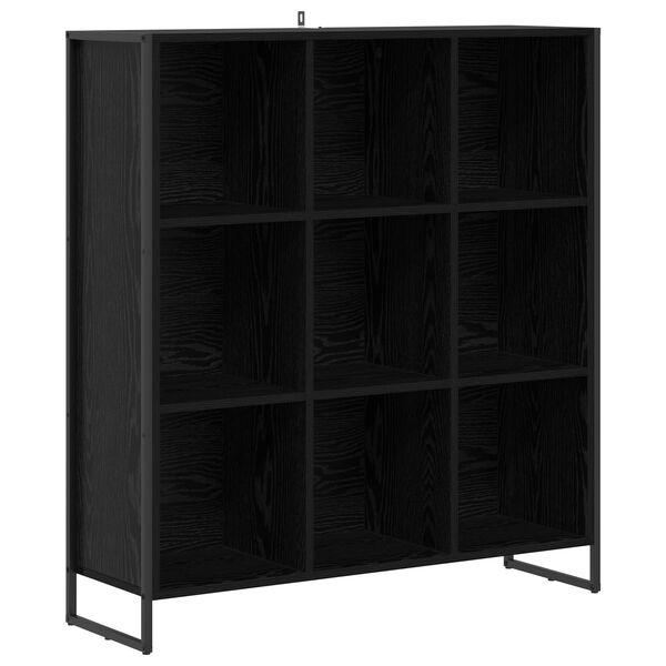 vidaXL Book Cabinet Black Oak 99.5 x 30 x 108.5 cm Engineered Wood