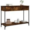 vidaXL Console Table Smoked Oak 100x34.5x75 cm Engineered Wood
