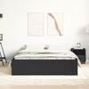 vidaXL Bed Frame without Mattress Black 160x200 cm