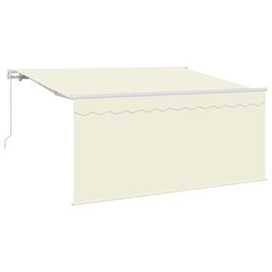 vidaXL Retractable Awning Cream 300 x 200 cm Polyester and Aluminium