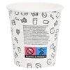 vidaXL Coffee Paper Cups 200 ml 1000 pcs White and Black