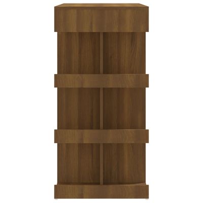 vidaXL Bar Table with Storage Rack Brown Oak 100x50x101.5cm Engineered Wood