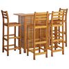 vidaXL 5 Piece Garden Bar Set Solid Wood Acacia