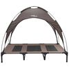 vidaXL Dog Bed Folding Manual Brown 122 x 93 x 106.5 cm Steel