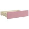 vidaXL Bed Drawers 2 pcs Pink Engineered Wood and Velvet