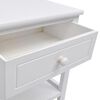 vidaXL Bedside Cabinet Wood White