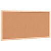 vidaXL Cork Board with Solid Pine Wood Frame 60x30 cm