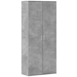 vidaXL Highboard Concrete Grey 80x35x180 cm Engineered Wood