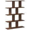 vidaXL Wall Cube Shelf 12 Compartments Brown Oak Engineered Wood