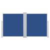 vidaXL Retractable Side Awning Blue 140x600 cm