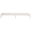 vidaXL Extra Long Bed Frame without Mattress White 80x220 cm Solid Wood Pine