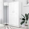 vidaXL Book Cabinet White 82,5x30,5x150 cm Engineered Wood