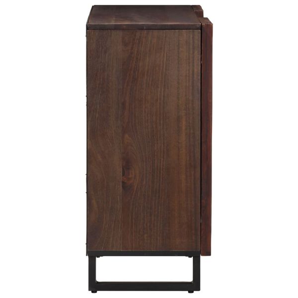 vidaXL Sideboard Brown 90x34x75 cm Solid Wood Mango