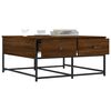vidaXL Coffee Table Brown Oak 80x80x40 cm Engineered Wood