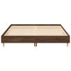 vidaXL Bed Frame No Mattress Brown Oak 150x200 cm King Size Engineered Wood
