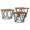vidaXL Coffee Table 3 pcs Old Wood 50 x 50 x 40 cm