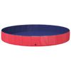 vidaXL Dog Pool Folding Red &Oslash;300 x 38 cm Thick PVC
